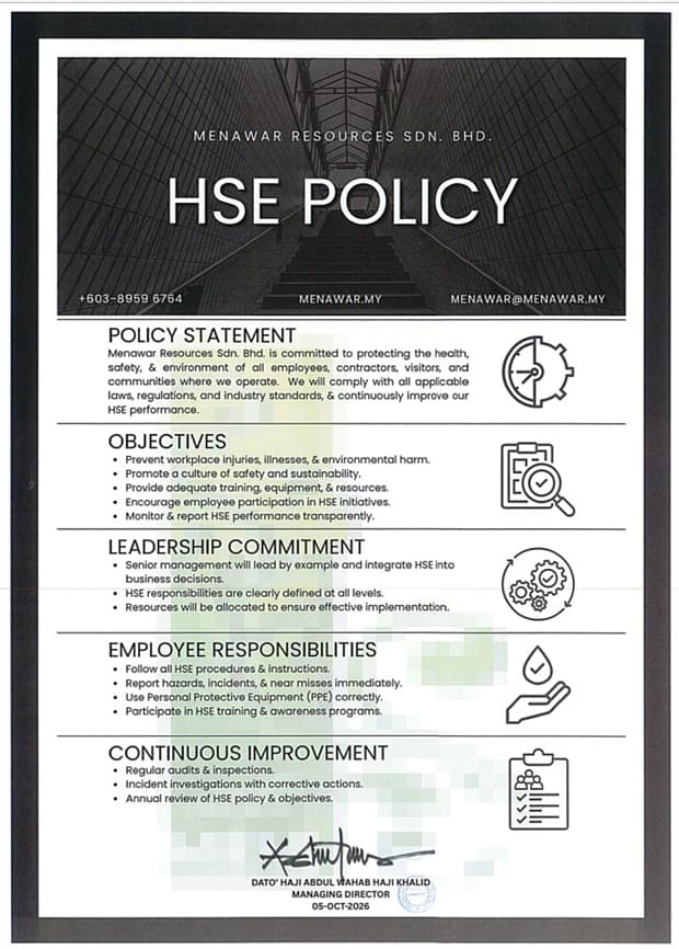 POLISI KKP / HSE POLICY — gallery image 1